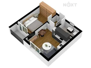 Prodej bytu 2+kk, Česká Lípa, Lomená, 42 m2