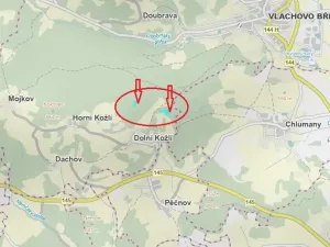 Prodej podílu lesa, Vlachovo Březí, 1357 m2