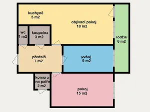 Prodej bytu 3+kk, Praha - Chodov, Modletická, 67 m2
