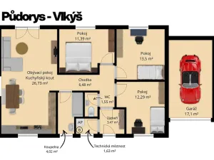 Prodej rodinného domu, Plzeň, 98 m2