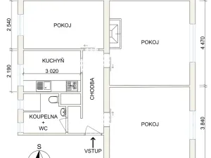 Prodej bytu 3+1, Petřvald, Nová, 79 m2