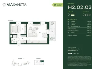 Prodej bytu 2+kk, Praha - Vinoř, Mladoboleslavská, 53 m2