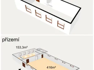 Pronájem výrobních prostor, Rychnov nad Kněžnou - Dlouhá Ves, 450 m2