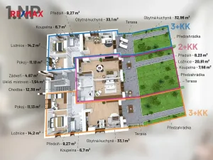 Prodej bytu 3+kk, Třeština, 74 m2