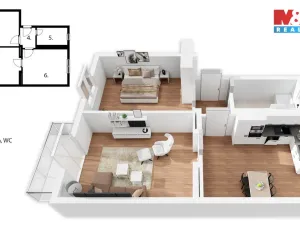 Prodej bytu 2+1, Kladno, Jižní, 58 m2