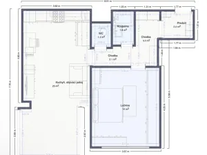 Prodej bytu 2+kk, České Budějovice, K. Štěcha, 48 m2