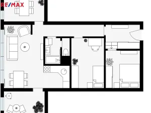 Prodej atypického bytu, Praha - Hostivař, Přeštická, 68 m2