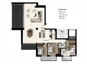 Prodej bytu 4+kk, Kissamos, Řecko, Milia Halepa Challenge Cliff Walk, 148 m2