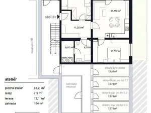 Prodej bytu 3+kk, Šlapanice, 96 m2
