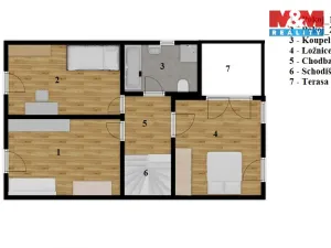 Pronájem rodinného domu, Praha - Březiněves, Poštolčí, 141 m2