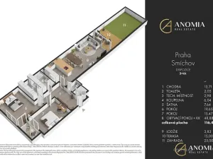 Prodej bytu 3+kk, Praha - Smíchov, Zdíkovská, 116 m2