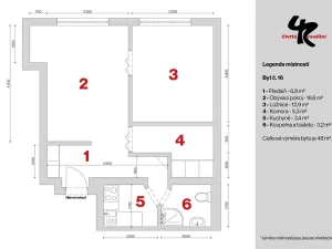 Prodej bytu 2+kk, Praha - Žižkov, Hartigova, 55 m2