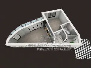 Pronájem bytu 2+kk, České Budějovice, Na Zlaté stoce, 50 m2