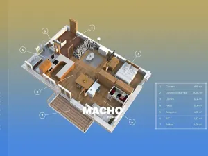 Pronájem bytu 3+kk, Líšnice, Varadov, 71 m2