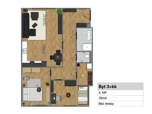 Prodej bytu 2+kk, Bělá pod Bezdězem, Jarní, 57 m2