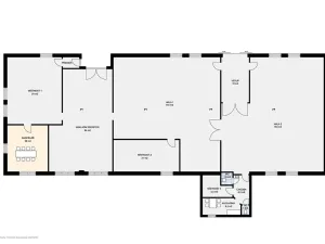 Pronájem výrobních prostor, Bezděkov, 538 m2