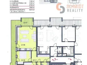 Pronájem bytu 3+kk, Brno, Provazníkova, 81 m2