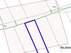Prodej zahrady, Boršov nad Vltavou, K Pilotovi, 460 m2