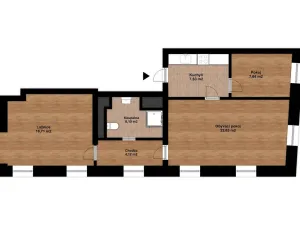 Prodej bytu 3+1, Hostinné, Dolní brána, 67 m2