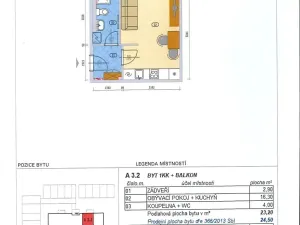 Pronájem bytu 1+kk, Rakovník, Šamotka, 26 m2