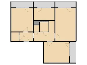 Pronájem bytu 3+1, Slaný, Plynárenská, 66 m2