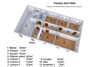 Prodej rodinného domu, Rabí, 320 m2