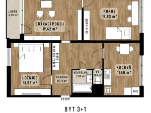 Prodej bytu 3+1, Opava - Kateřinky, Na Pastvisku, 79 m2