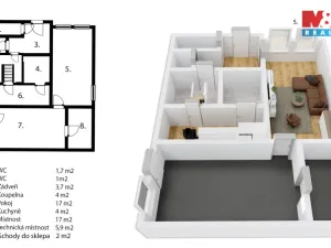 Prodej rodinného domu, Přerubenice, 167 m2