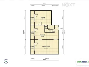 Prodej bytu 2+1, Šumperk, Čsl. armády, 56 m2