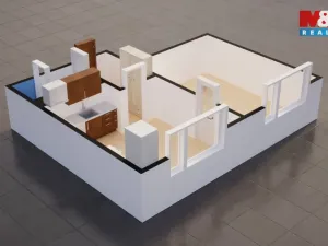 Prodej bytu 1+1, Ústí nad Labem - Severní Terasa, Kmochova, 33 m2