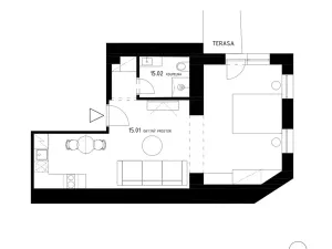 Prodej bytu 2+kk, Špindlerův Mlýn, Vodárenská, 41 m2
