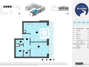 Prodej bytu 2+kk, Brno, Jižní, 54 m2