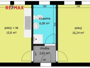 Pronájem bytu 2+kk, Chlumec nad Cidlinou, Rooseveltova, 41 m2