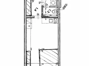 Pronájem bytu 1+kk, Praha - Libeň, Kurta Konráda, 39 m2