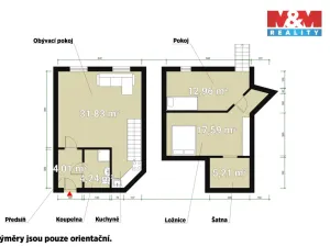 Prodej bytu 3+kk, Šestajovice, Komenského, 78 m2