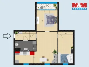 Prodej bytu 3+kk, Kolín - Kolín II, Benešova, 64 m2