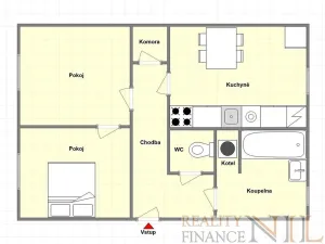 Pronájem bytu 2+1, Plzeň, České údolí, 63 m2