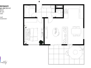 Prodej bytu 2+kk, Brno, Jerlínová, 69 m2