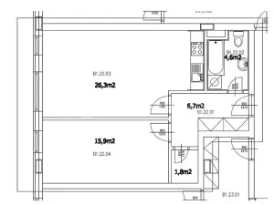 Prodej bytu 2+kk, Praha - Michle, Pod Bohdalcem I, 55 m2