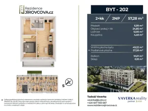 Prodej bytu 2+kk, České Budějovice, Jírovcova, 57 m2