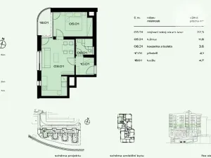 Prodej bytu 2+kk, Praha - Radlice, Radlická, 45 m2