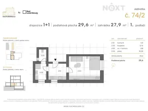 Prodej bytu 1+1, Praha - Sedlec, Suchdolská, 27 m2