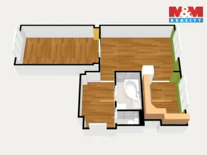 Prodej bytu 2+1, Habartov, Okružní, 57 m2