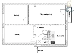 Prodej bytu 3+1, Kojetín, Nová, 77 m2