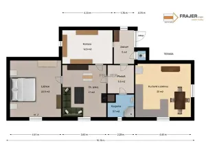 Prodej rodinného domu, Němčovice, 88 m2