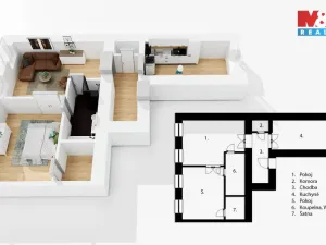 Prodej bytu 2+1, Praha - Vinohrady, Lublaňská, 66 m2