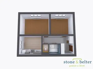 Pronájem bytu 2+1, Praha - Strašnice, Krupská, 53 m2