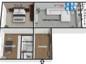 Prodej bytu 2+1, Přerov, U Tenisu, 61 m2