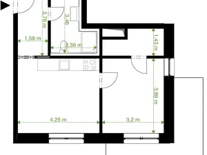 Prodej bytu 2+kk, Rychnov nad Kněžnou, Javornická, 49 m2
