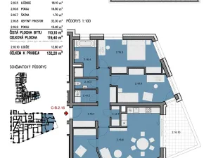 Prodej bytu 4+kk, Šlapanice, 119 m2